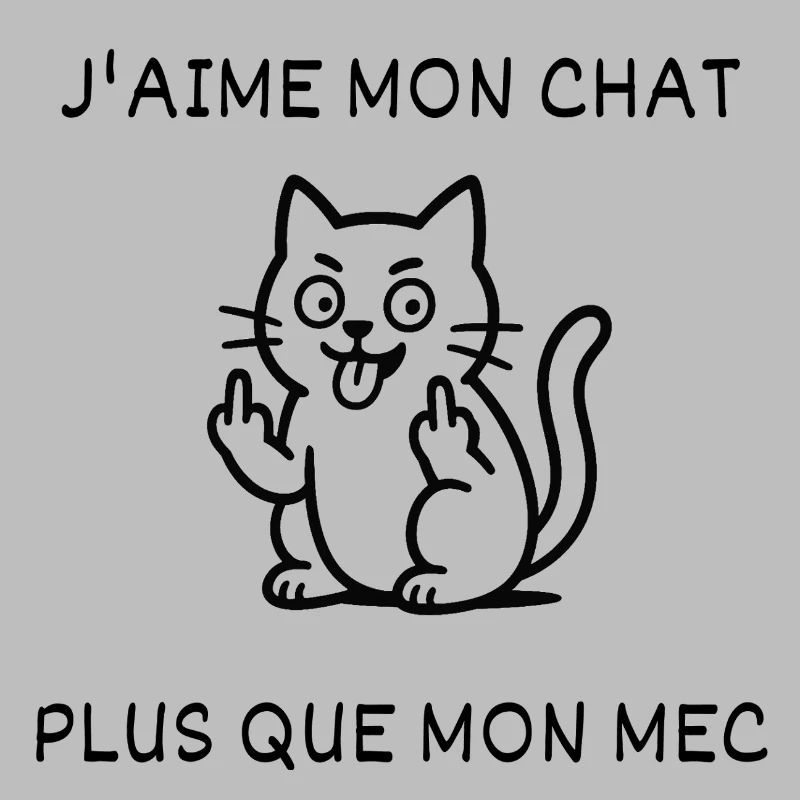 J'aime mon chat, plus que mon mec
