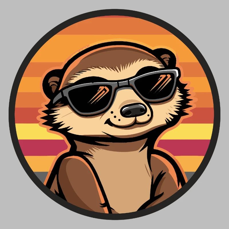 Suricate Bande dessinée cool