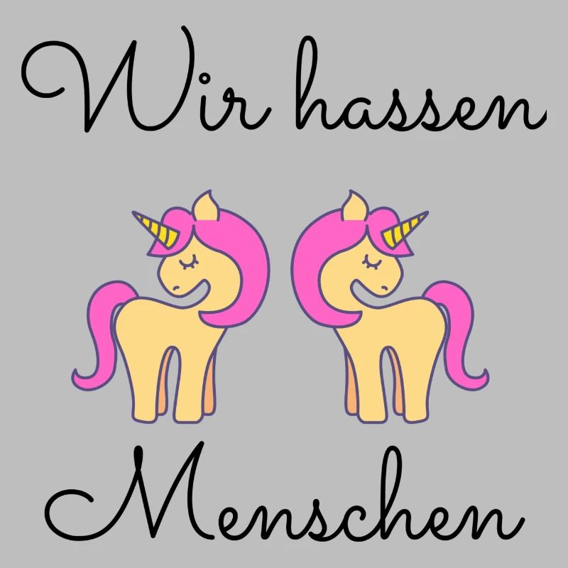 Wir hassen Menschen Einhorn