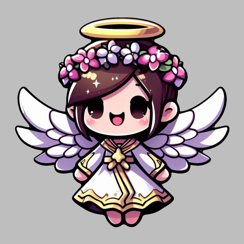 Ätherisches Engels-Chibi - Engel, niedlich, entzückend