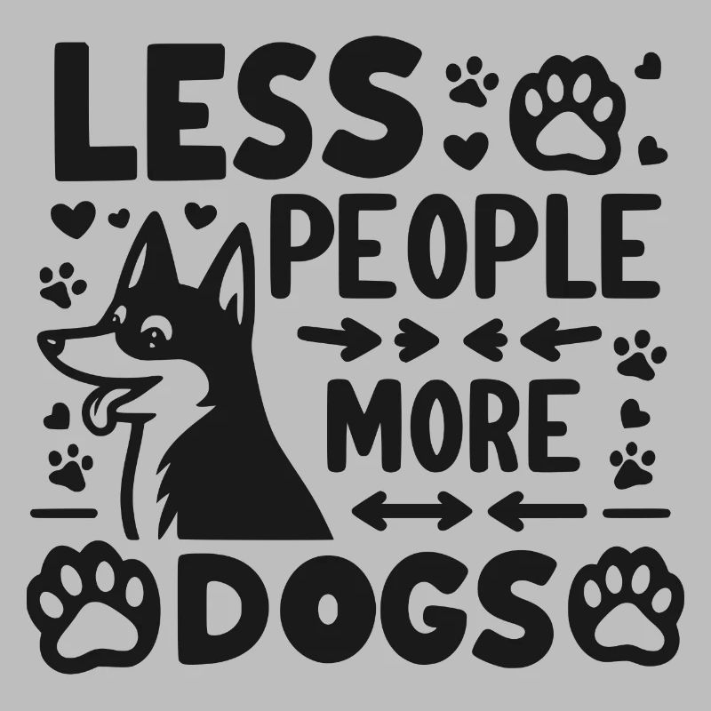 Moins de gens, plus de chiens