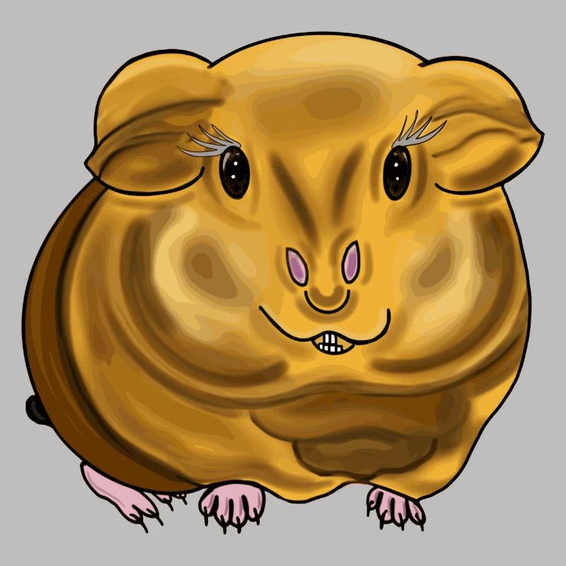 Wunderschönes Meerschwein mit strahlenden Muster.