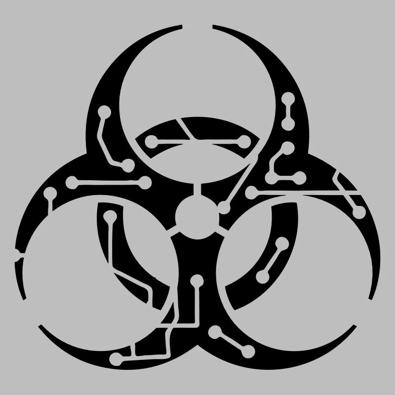 circuitry electrically symbol toxic virus bacteria