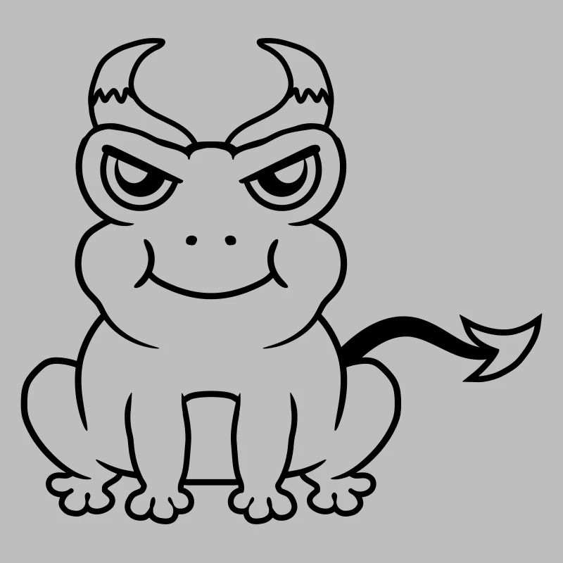 Evil Devil Horns Frog