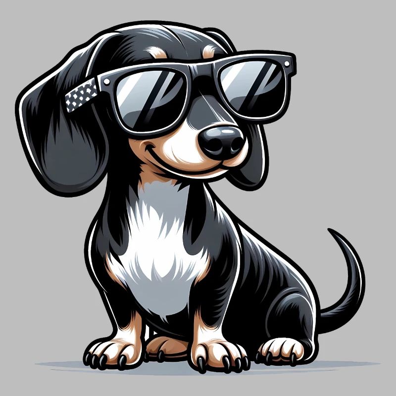 Chien teckel mignon