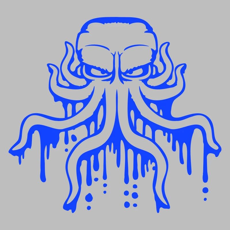 Octopus Graffiti Drop Spray Paint Squid