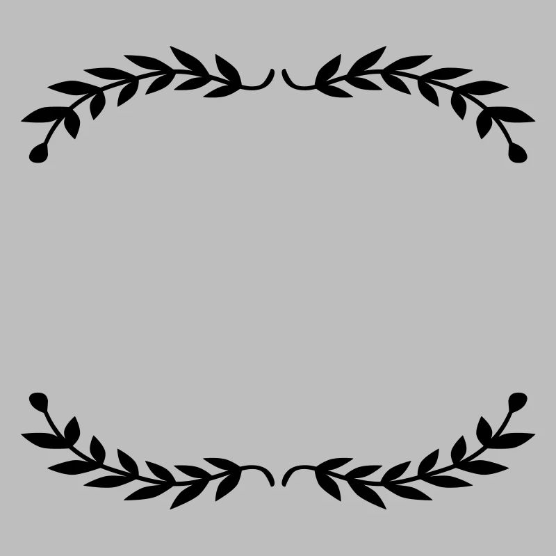 Illustration cadre feuilles de laurier
