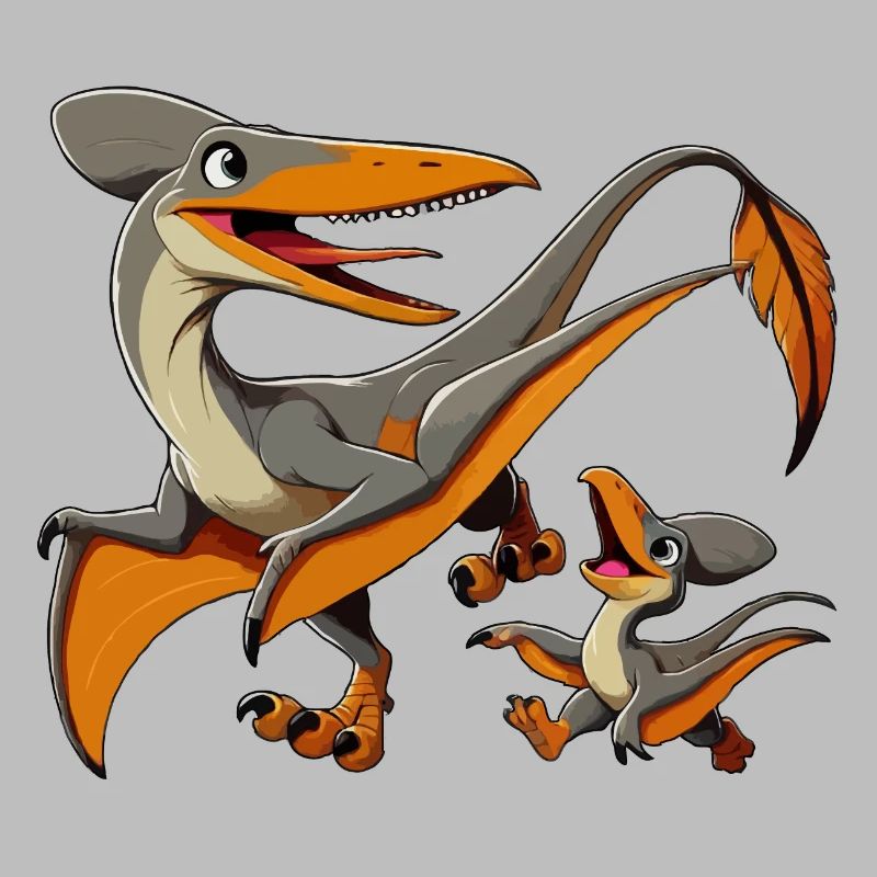 Pteranodon Mutter und Kind