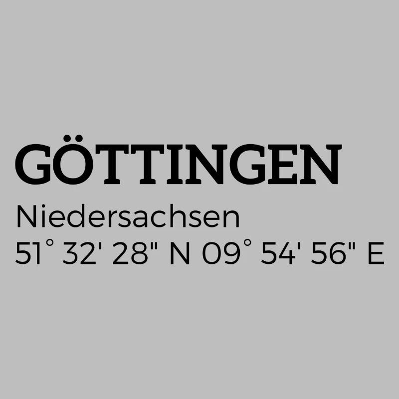 les coordonnées de Göttingen Basse-Saxe