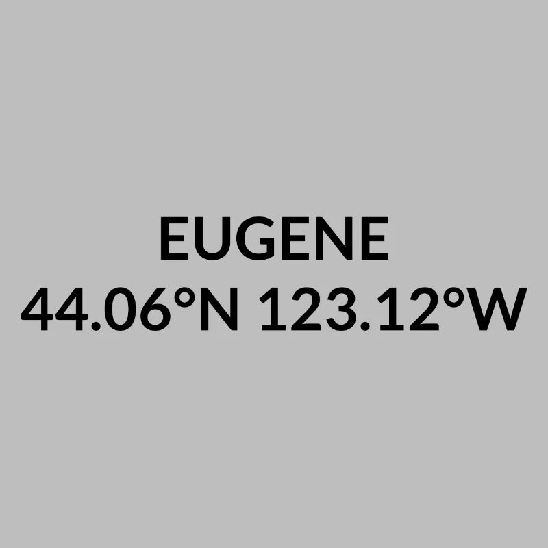 Eugene, Oregon, USA Coordinates
