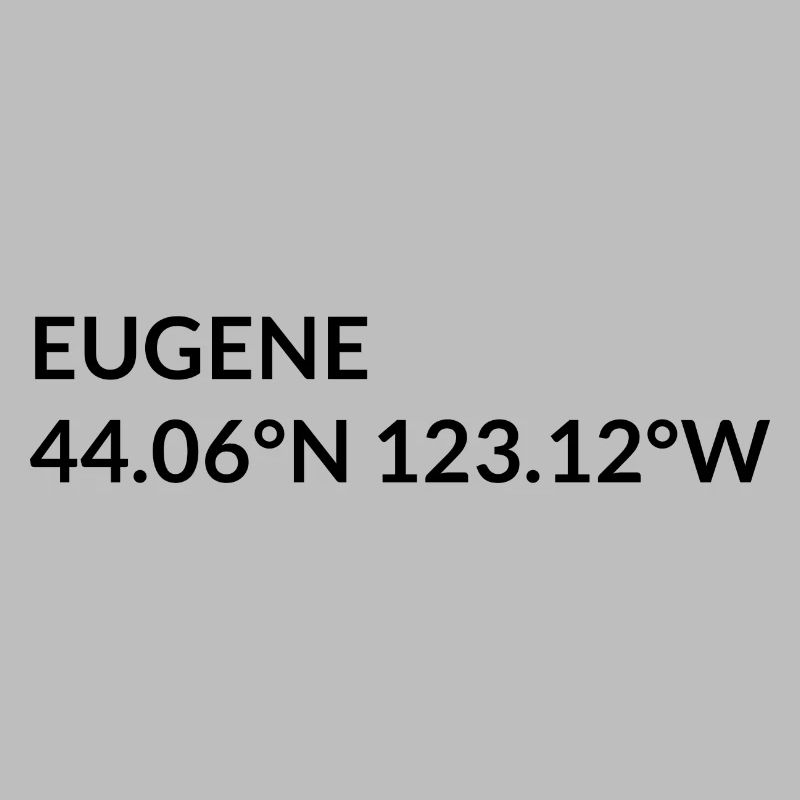 Eugene, Oregon, USA Coordinates