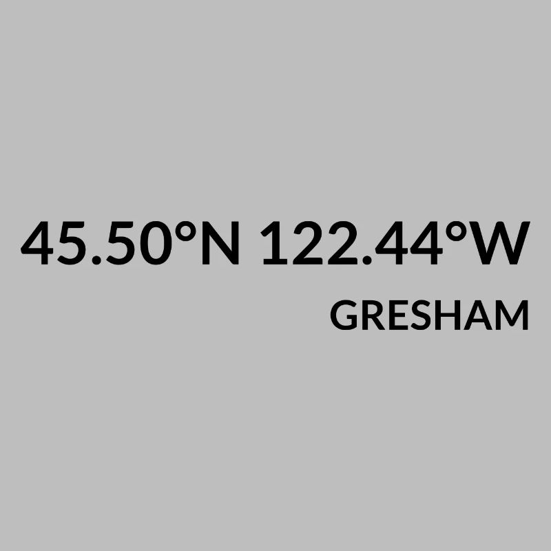 Coordonnées de Gresham, Oregon, États-Unis