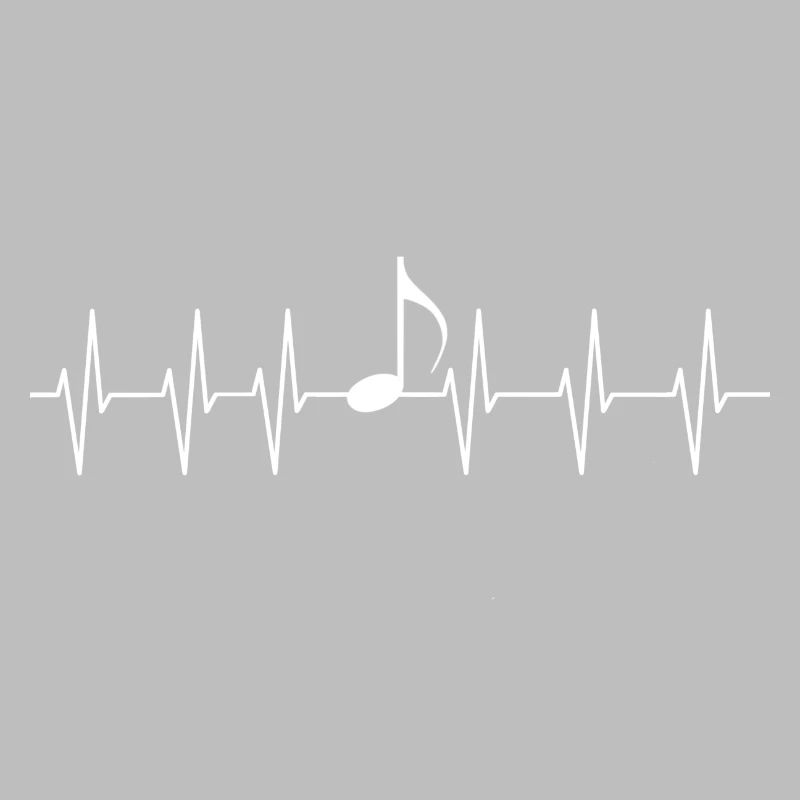 Herzschlag einfache Note Klassik Musik Geschenk