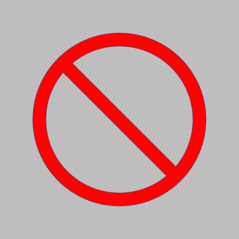 Panneau d'interdiction interdit