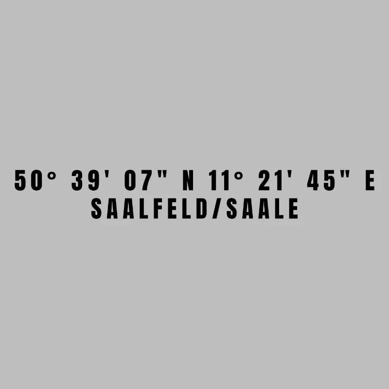Saalfeld/Saale, Thuringia Coordinates