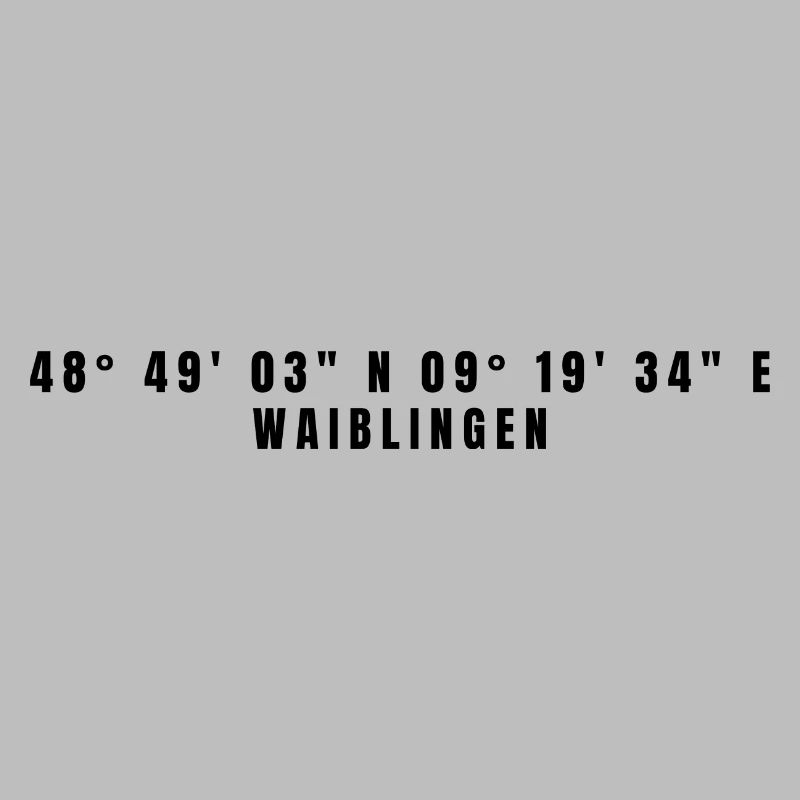 Waiblingen Baden-Wurttemberg Coordinates