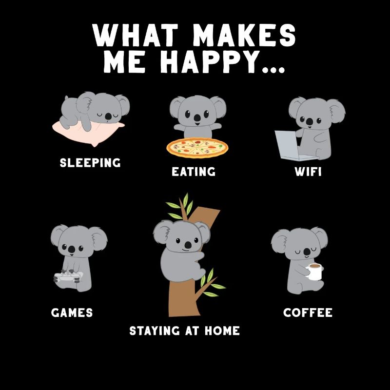 Koala - Koala Bär - Koalabär - Introvert - Nerd
