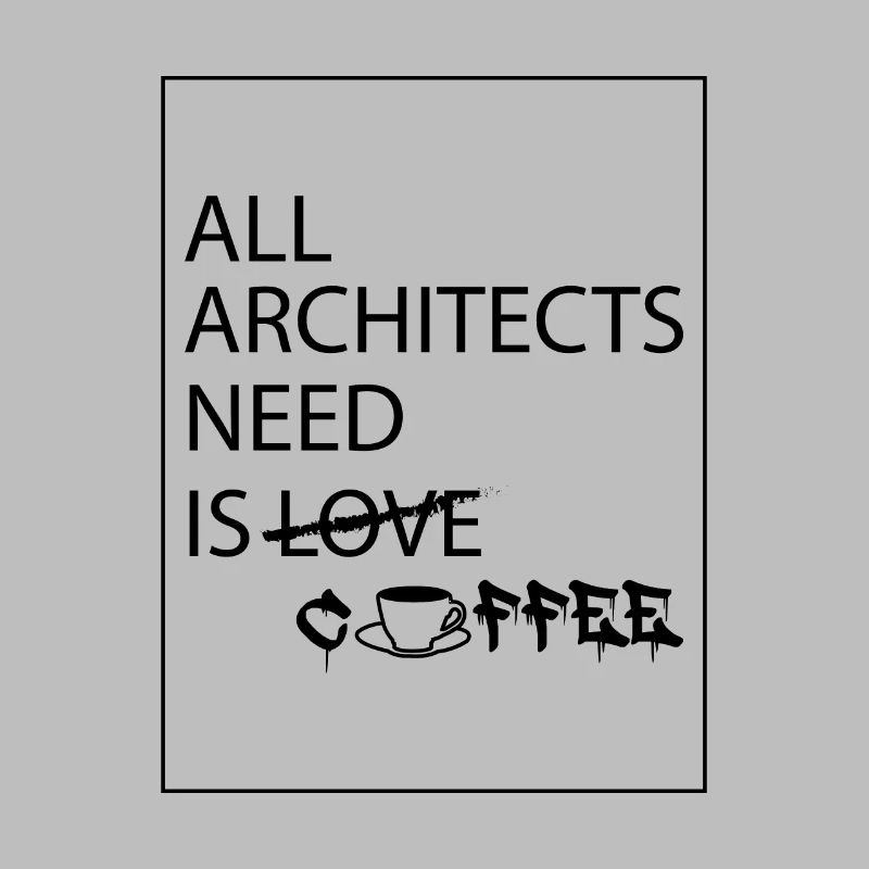 Architecte disant café