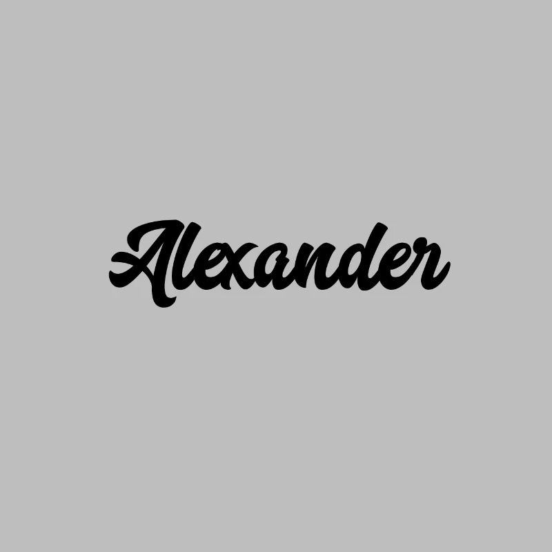 Alexander Custom Text Nom d’anniversaire