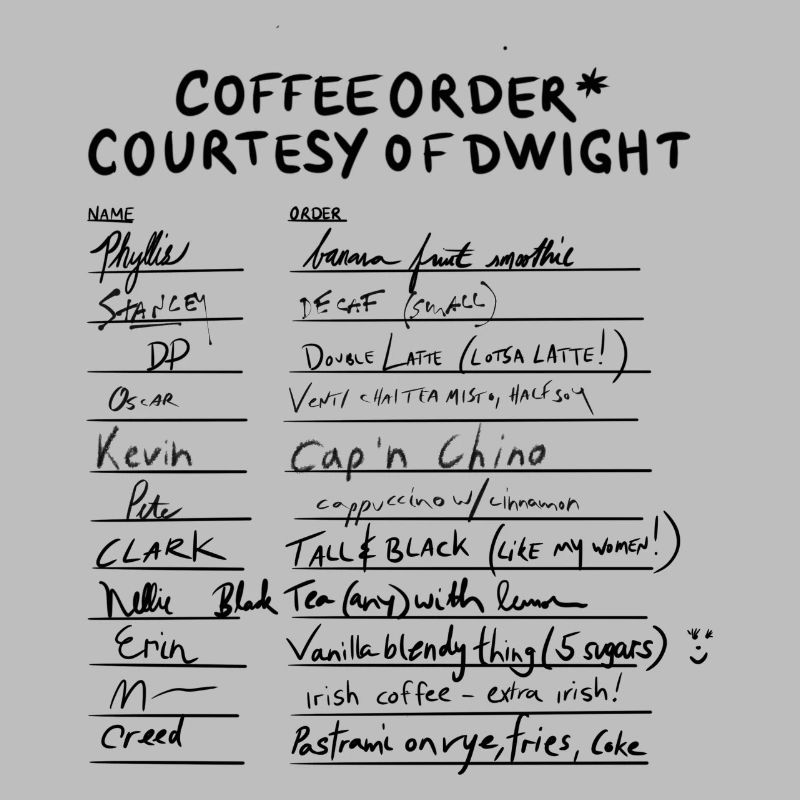 Le bureau - Commande de café - im Büro