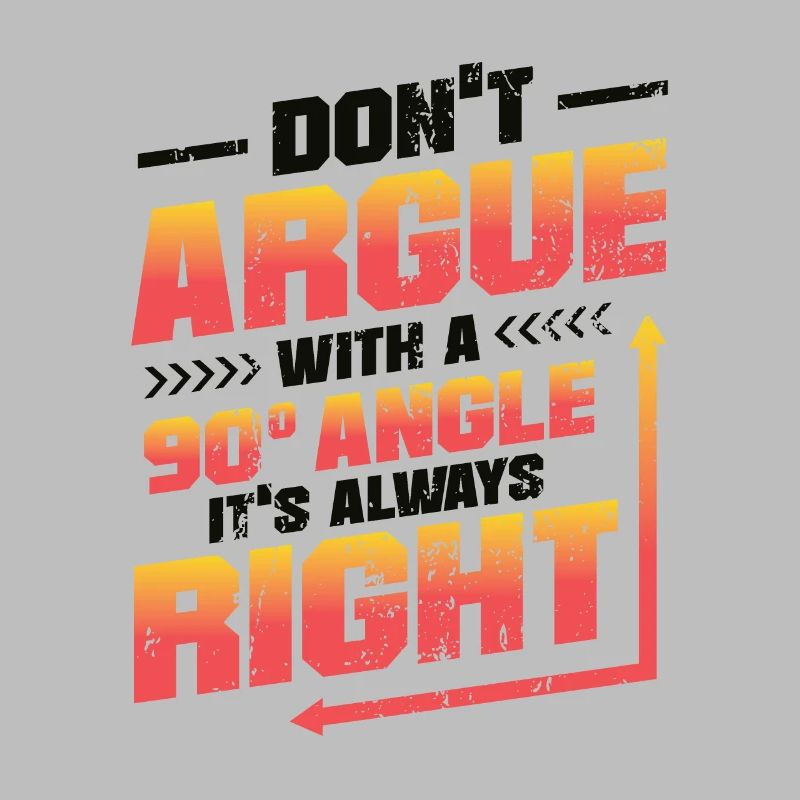 Ne discutez pas avec un angle de 90 °.