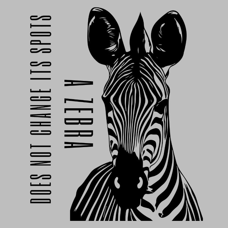 A Zebra Does Not Change Its Spots