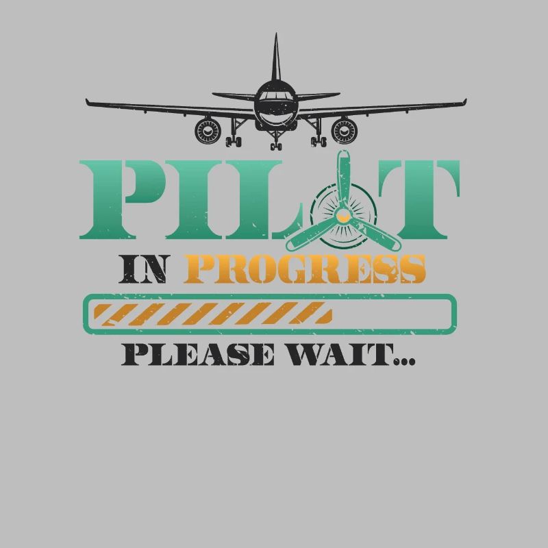 Pilot In Arbeit, Bitte Warten, Flugzeugtraining