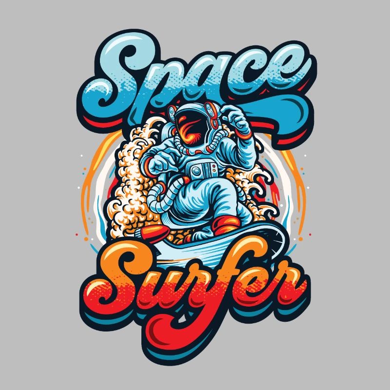 Astronaute surfeur spatial