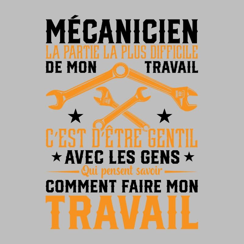 Mécanicien la partie la plus difficile mon travail
