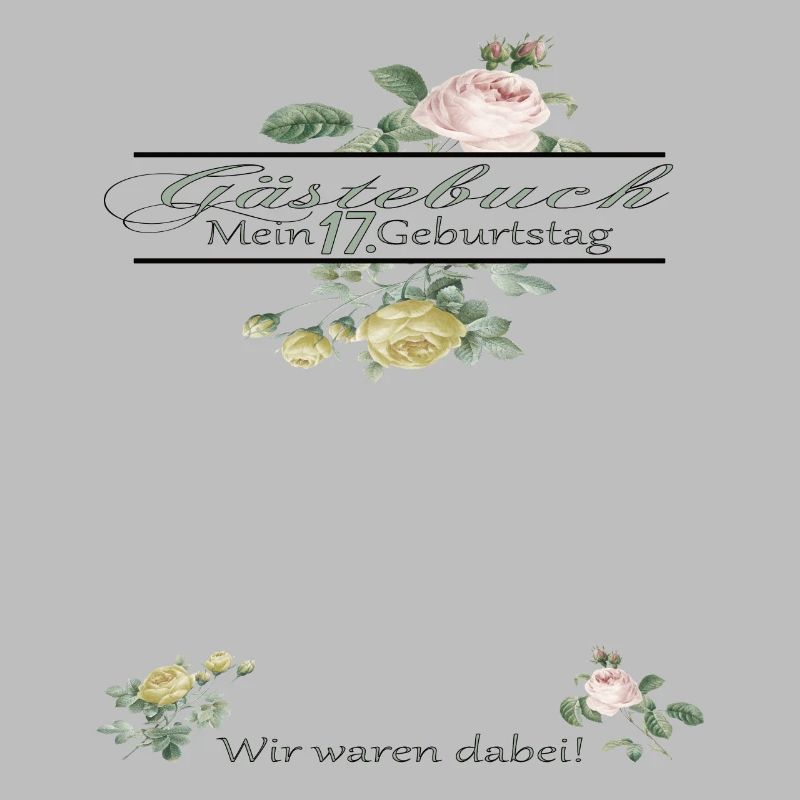 17. Geburtstag Mädchen & Junge Gästebuch