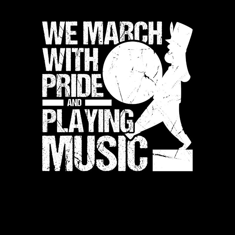 We march with pride and play music
