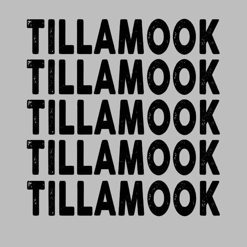 Comté de Tillamook, Oregon, arc-en-ciel : conception de texte