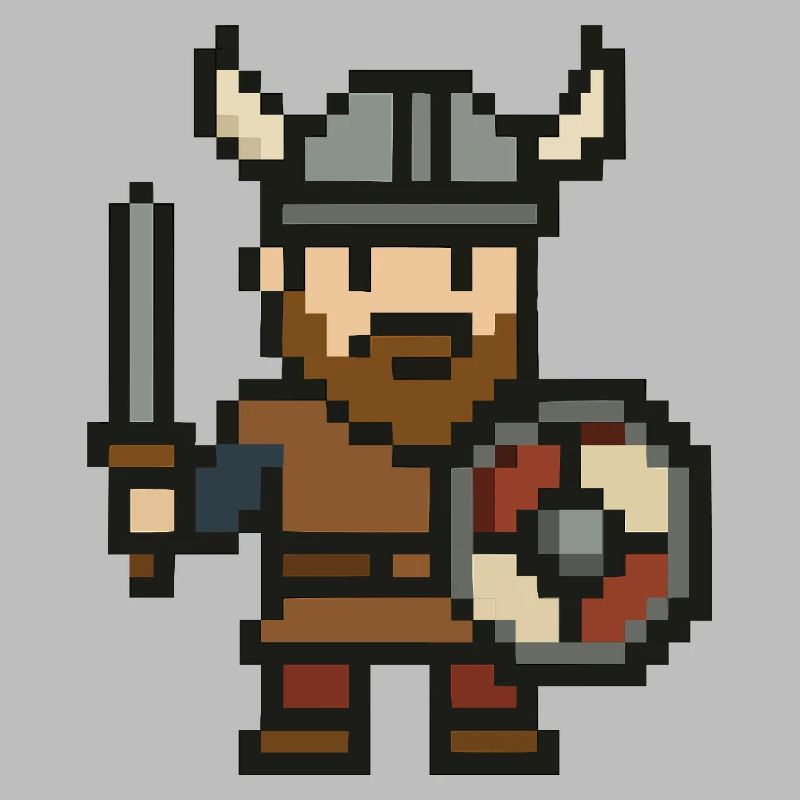 wikinger comic pixel