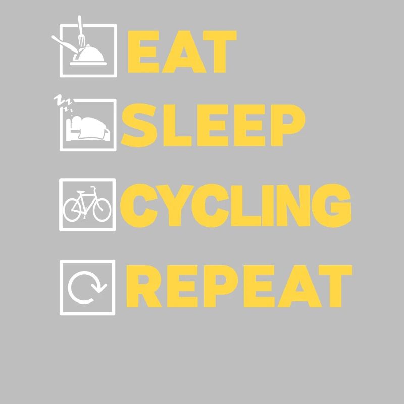 Manger Dormir Vélo Répéter Routine Mode de vie