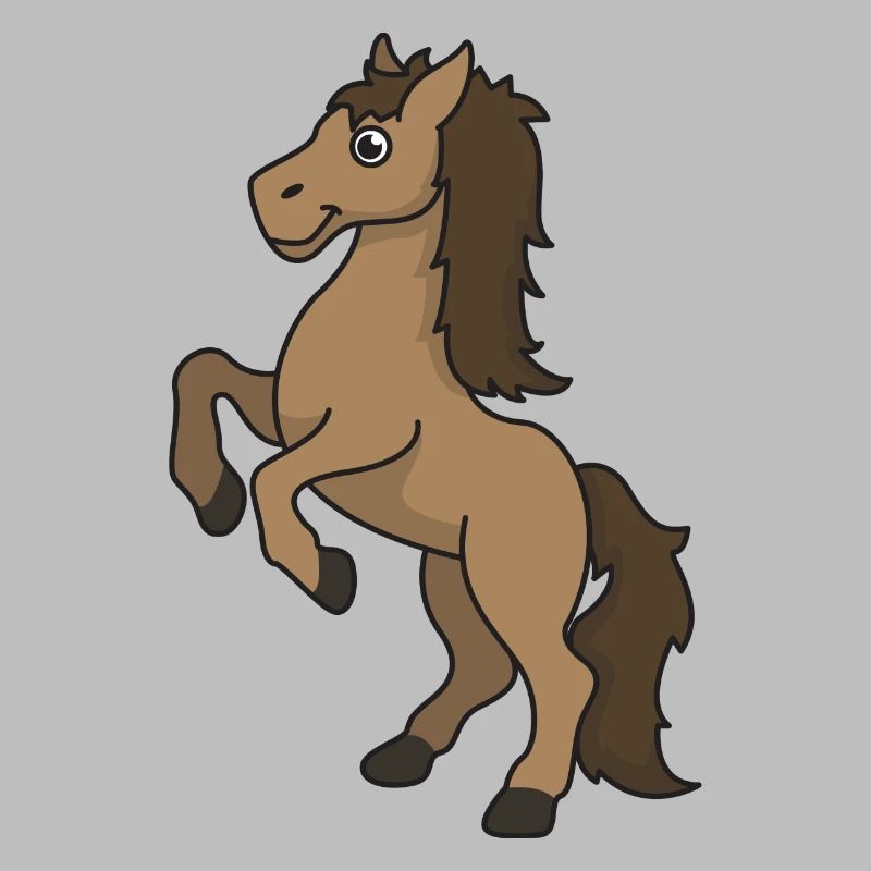 Pferd Pferde Geschenk Comic reiten Reiter Tier