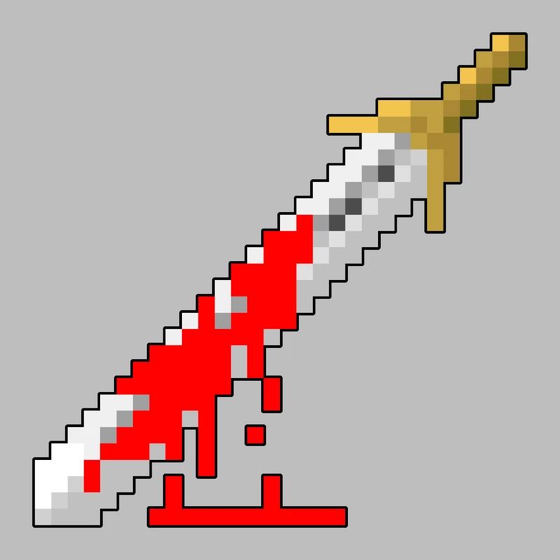 Rétro épée - sanglant