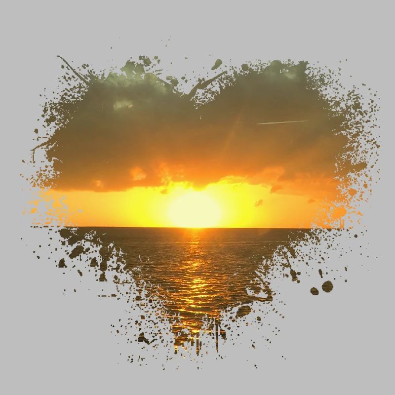 Sonnenaufgang Splatter Fleck Splash Spritzer Sonne