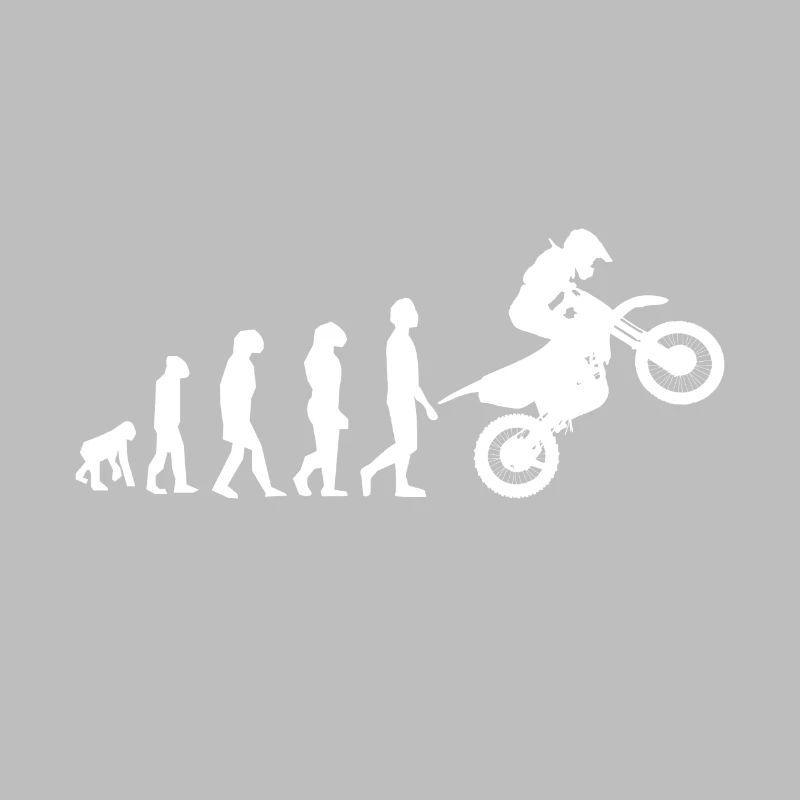 Evolution du singe au motocross