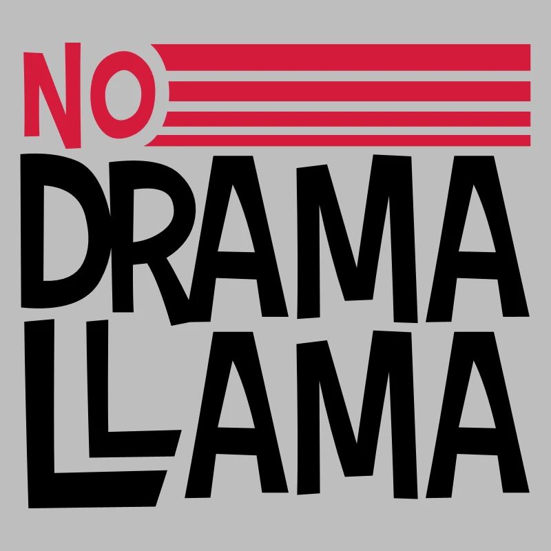 text logo no drama llama party cool feiern spass c