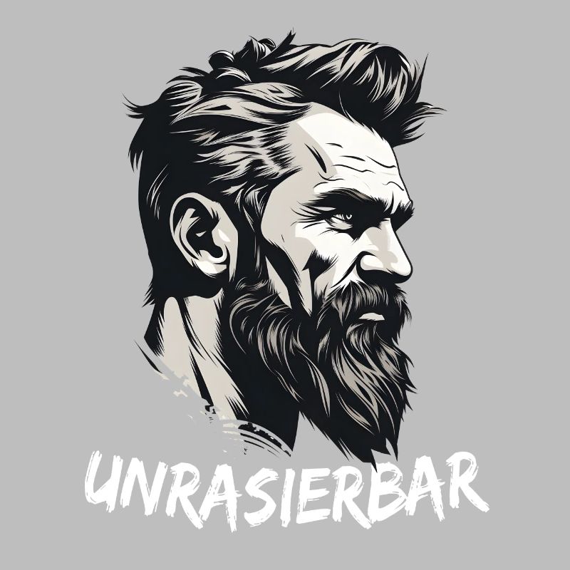 Wikinger Bartträger Lustiger Bart Spruch