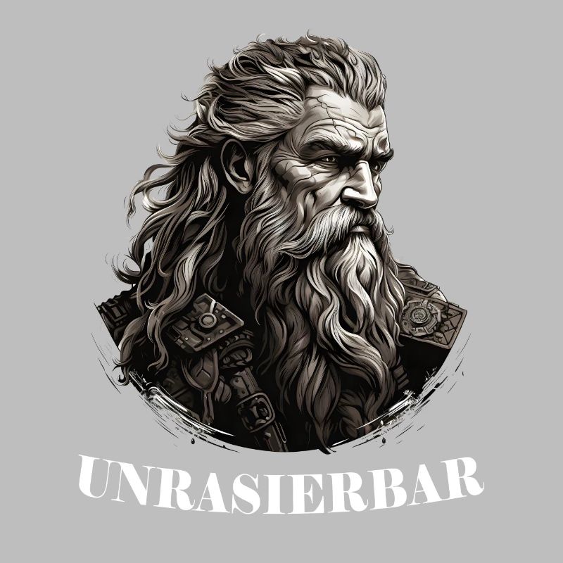 Wikinger Bartträger Lustiger Bart Spruch