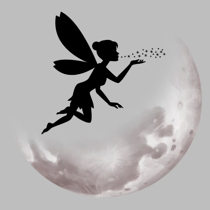 Fée Fée Elfe Mouches Lune Clair de lune Magie Créatures Fabuleux