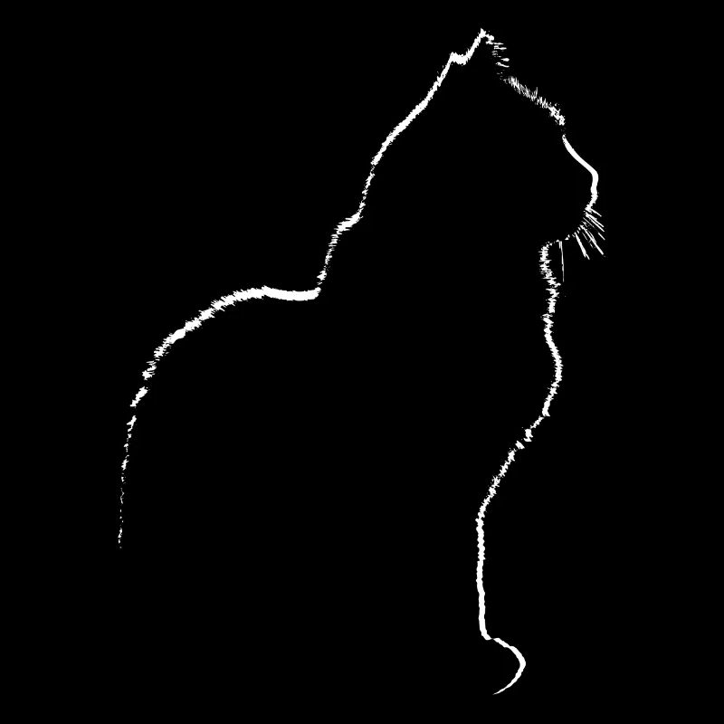 Cadeau graphique de silhouette de chat de chats