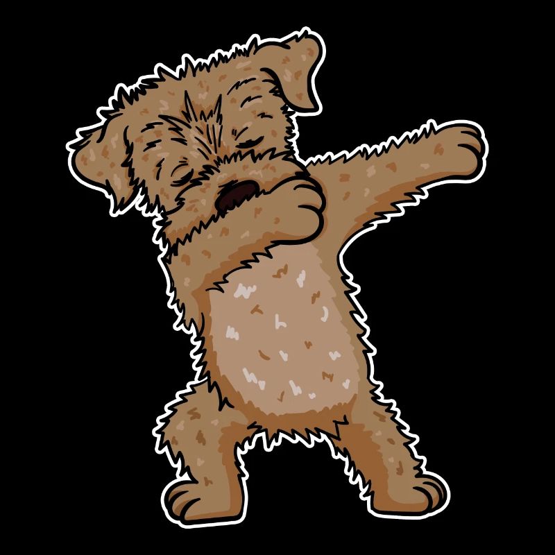Chiot Border Terrier Dabbing Funny Gift