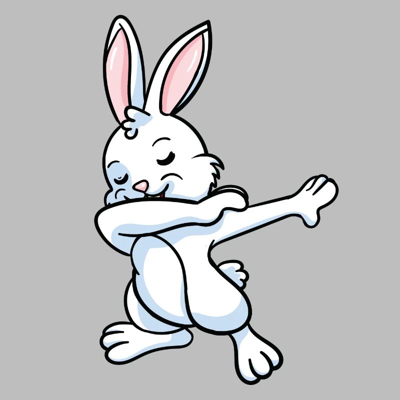 Rabbit Bunnies Dwarf Rabbit Dabbing Dance Gift