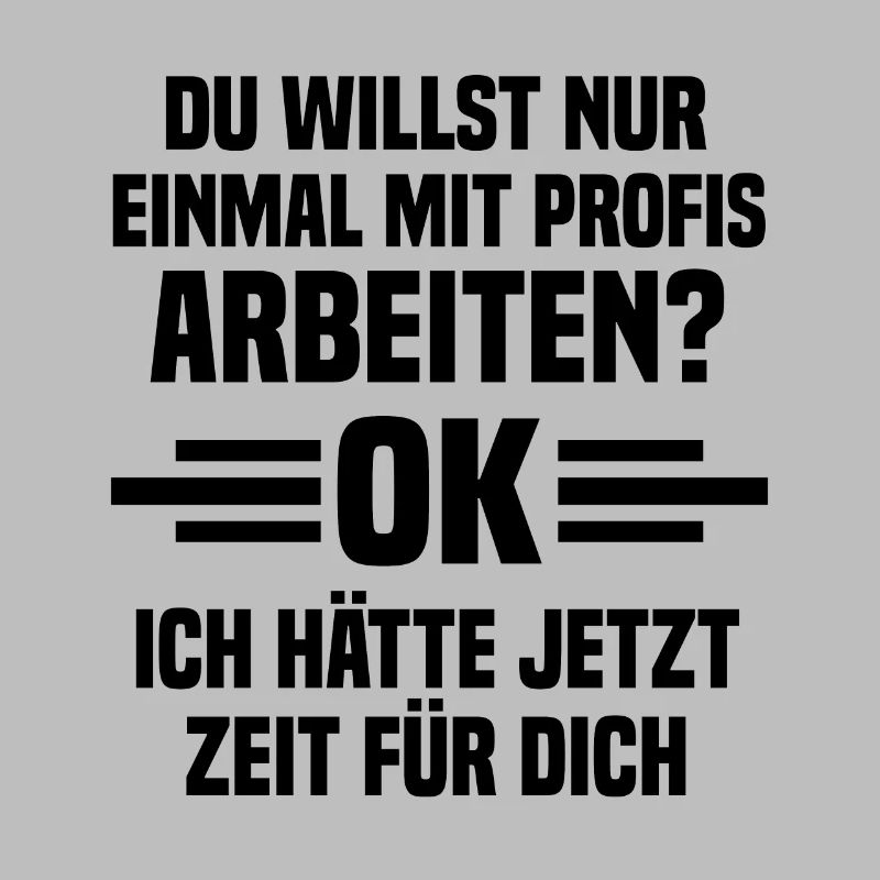Einmal mit Profis arbeiten Handwerker Geschenk