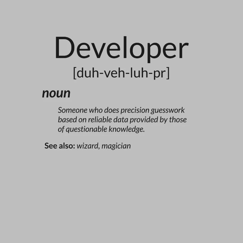 Funny Developers Gift Developer Definition Gift