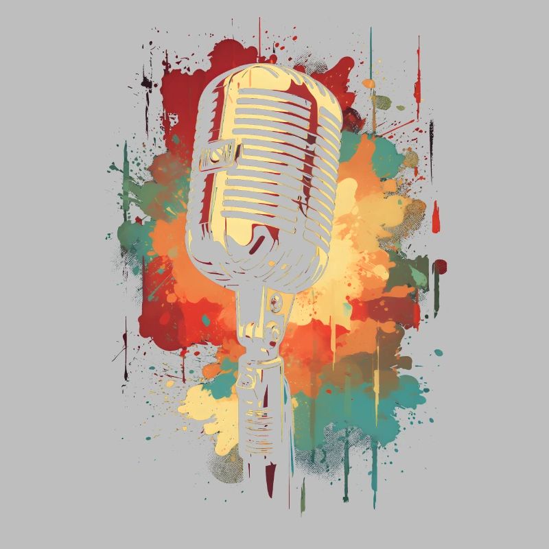 Microphone Couleur classique Splash
