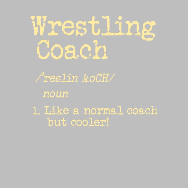 Cooles Wrestling oder Ringen Trainer Shirt