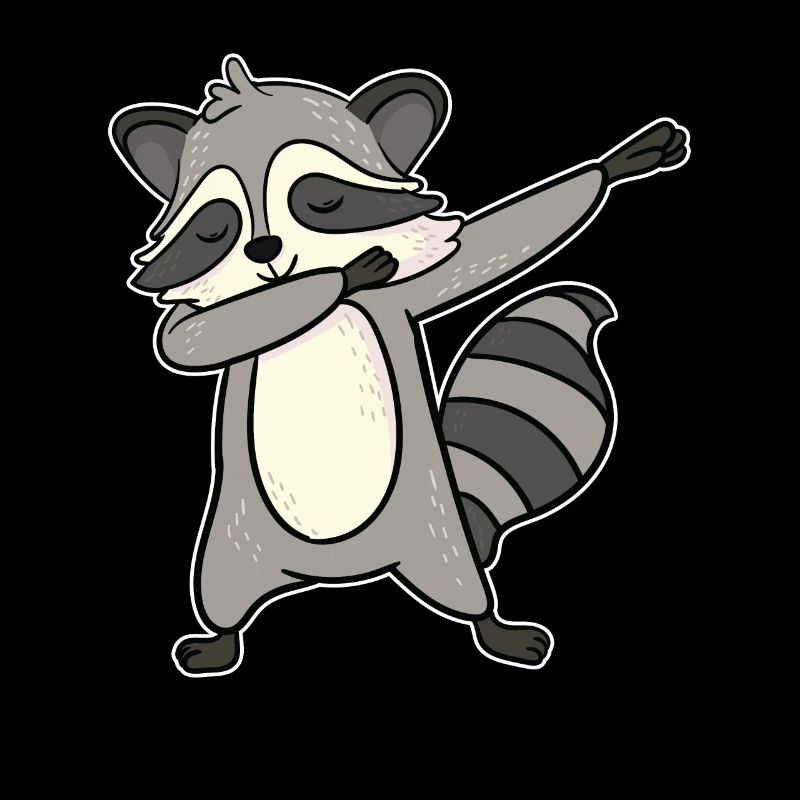 Raccoon Dabbing Dance Dabbin Funny Gift